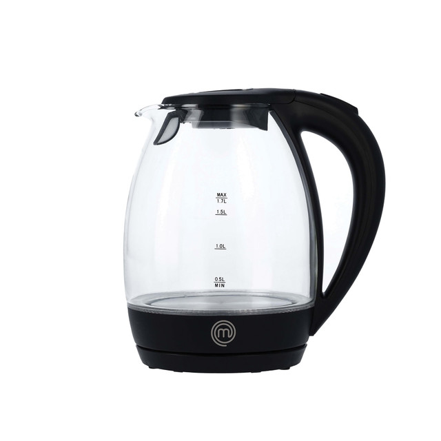MASTERCHEF(R) VRD919102045 MasterChef 1.7L. Glass Kettle, Black MASTERCHEF(R) VRD919102045 MasterChef 1.7L. Glass Kettle, Black
