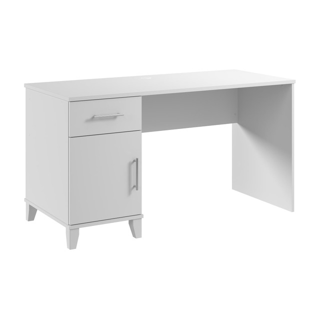 BUSH INDUSTRIES INC. WC81954 Bush Furniture Somerset 54inW Office Desk With Drawers, White, Standard Delivery