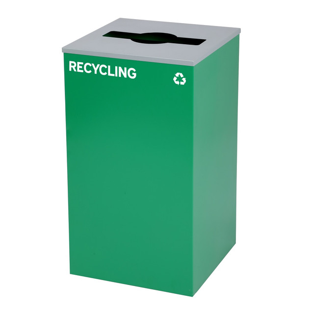 ADIR CORP. ALP4450KITGRNM-MIX Alpine Industries Stainless-Steel Mixed Trash Bin With Mixed Opening Lid, 29 Gallons, 30inH x 16-15/16inW x 16-15/16inD, Green ADIR CORP. ALP4450KITGRNM-MIX Alpine Industries Stainless-Steel Mixed Trash Bin With Mixed Opening Lid, 29 Gallons, 30inH x 16-15/16inW x 16-15/16inD, Green