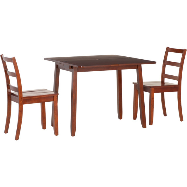 LINON HOME DECOR PRODUCTS, INC OFDP3044 Linon Allbright Wood 3-Piece Folding Table Set, Brown