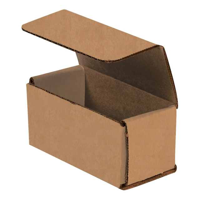 B O X MANAGEMENT, INC. M422K Partners Brand Corrugated Mailers, 2inH x 2inW x 4inD, Kraft, Pack Of 50 Mailers