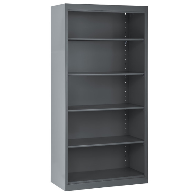 EDSAL SANDUSKY CORP BA40361872-02 Sandusky 36inW x 18inD x 72inH 5-Shelf Welded Steel Bookcase, Charcoal