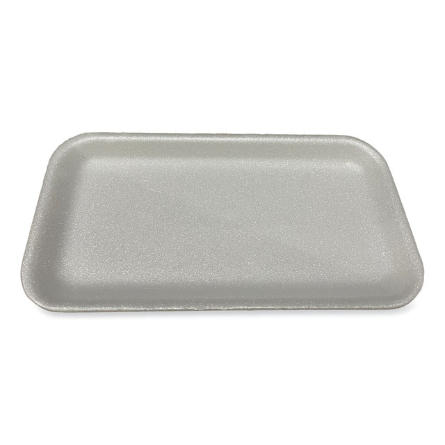 LAGASSE, INC. 17SWH GEN Meat Trays, #17S, 11/16inH x 8-1/2inW x 4-3/4inD, White, Pack Of 500 Trays