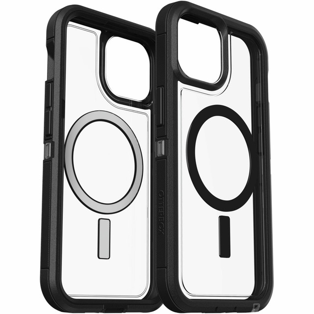 OTTER PRODUCTS LLC 77-93337 OtterBox iPhone 15, iPhone 14 & iPhone 13 Defender Series XT Clear Case With Magsafe - For Apple iPhone 15, iPhone 14, iPhone 13 Smartphone - Black, Clear