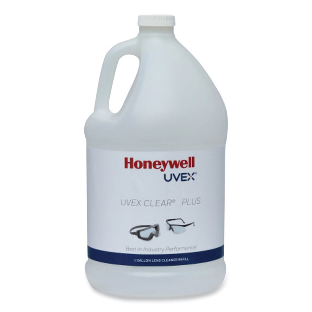 UVEX SAFETY, INC. S482 Honeywell Uvex Clear Lens Cleaning Solution, 1 gal Bottle