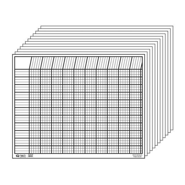 SHAPES ETC. INC. SE-346 Creative Shapes Etc. Horizontal Incentive Chart, 22in x 28in, White, Pack Of 12 SHAPES ETC. INC. SE-346 Creative Shapes Etc. Horizontal Incentive Chart, 22in x 28in, White, Pack Of 12