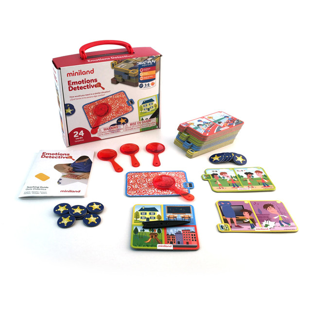 MINILAND EDUCATIONAL CORPORATION MLE45402 Miniland Educational Emotions Detective, Pre-K to Grade 2