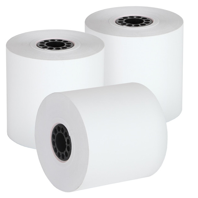 Print receipts for your customers using Alliance receipt rolls. Ideal for most POS devices, they are jam-resistant for smooth performance.  Use with most gas pumps, calculators and cash registers.  Jam-resistant roll produces durable printed images with image stability.  End of roll indication allows timely replacements.  Thermal rolls are manufactured without BPA, BPS or other phenol-based thermal developers.  Each roll measures 3-1/8in x 230ft.