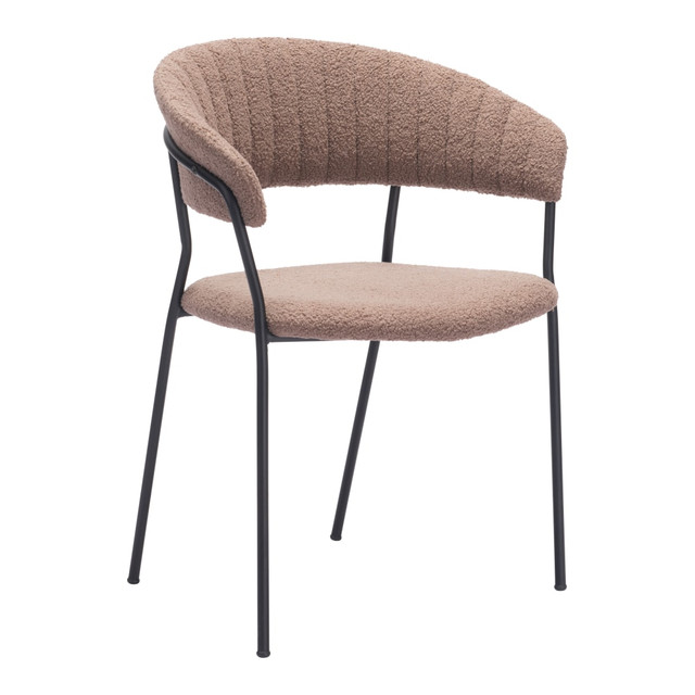 ZUO MODERN 109670 Zuo Josephine Dining Accent Chairs, Brown, Set Of 2 Chairs ZUO MODERN 109670 Zuo Josephine Dining Accent Chairs, Brown, Set Of 2 Chairs