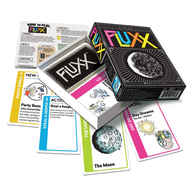 LOONEY LABORATORIES, INC. LLB001 Looney Labs Fluxx Card Game LOONEY LABORATORIES, INC. LLB001 Looney Labs Fluxx Card Game