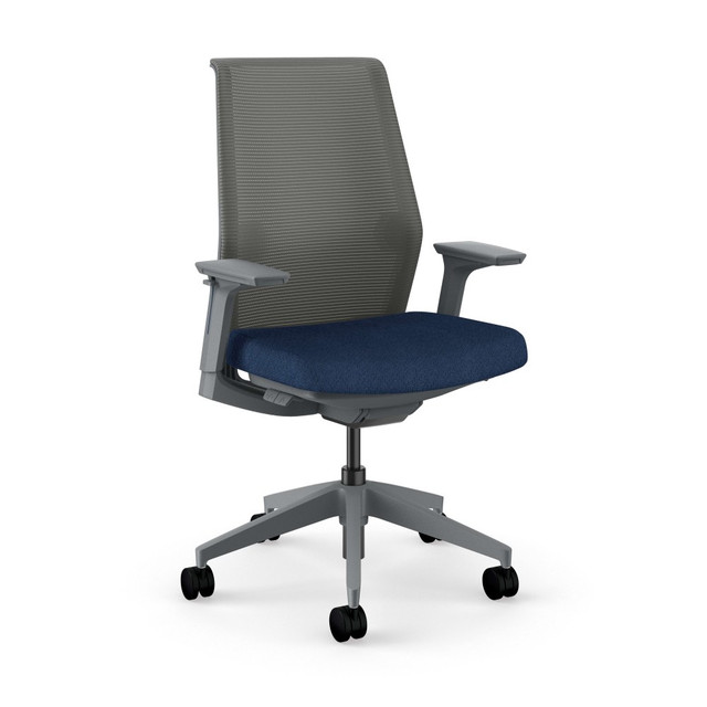 HNI CORPORATION HONCRTHSCA13LRS HON Cipher Ergonomic Mesh/Fabric Mid-Back Task Chair, Navy/Charcoal HNI CORPORATION HONCRTHSCA13LRS HON Cipher Ergonomic Mesh/Fabric Mid-Back Task Chair, Navy/Charcoal