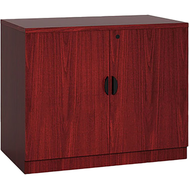 NORSTAR OFFICE PRODUCTS INC. N113-M Boss Office Products 31inW Storage Cabinet, Mahogany