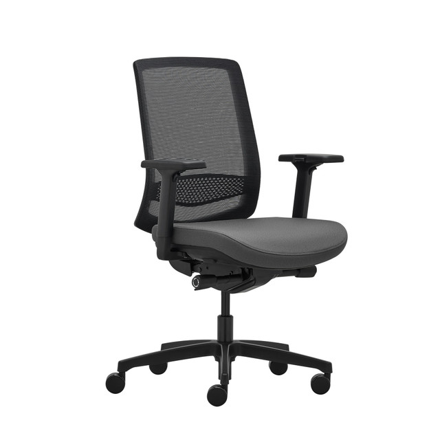 Refresh your workspace with the comfort and stability of the WorkPro Expanse Mid-Back Executive Chair. This breathable mesh mid-back chair offers lower back support along with easy maneuverability. To help you achieve optimal positioning throughout your workday, this ergonomic office chair provides adjustability for seat height, seat depth, lumbar support, tilt tension and armrests.  Breathable mesh back with adjustable lumbar support for improved posture.  Comfortable fabric seat with waterfall seat design helps reduce leg stress.  Pneumatic seat-height plus seat-depth adjustments for quick and easy repositioning.  3D armrests lock in place to your preferred height, width and depth.  Premium synchro tilt, 4-position tilt lock and tilt tension controls.  Nylon base with casters for easy mobility.  Easy 2-step assembly.  Recommended for professional use 8-10 hours per day.  Weight capacity tested to support 275 lb.  GREENGUARD certified - certified for low chemical emissions: UL.COM/GG - UL 2818. Ranked in two tiers: Certified and Gold.  ANSI/BIFMA Compliant - This product has been tested and verified for compliance with rigorous performance requirements and safety standards related to specific furniture products.  Less harsh chemicals - made with fewer harsh chemicals, or safer chemicals than typical alternatives, helping  reduce your use of and exposure to substances that may be more harmful to your health and the environment.  Contains Recycled Content - See Specs for Details.