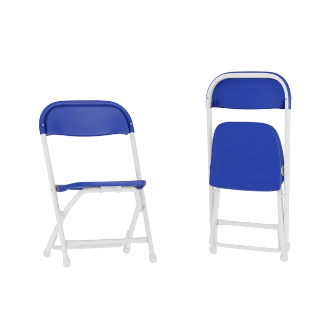 FLASH FURNITURE 2YKIDBL  2 Pack Kids Plastic Folding Chair, Blue