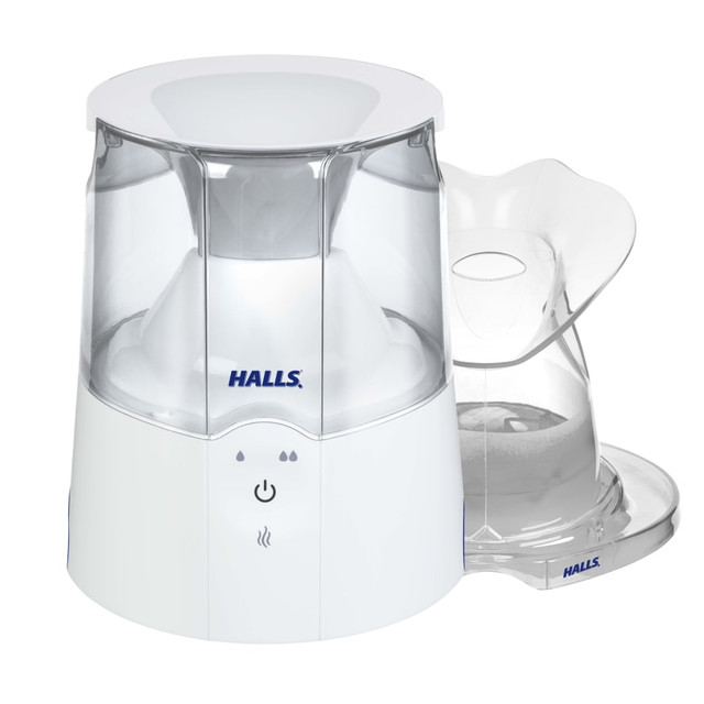 CRANE USA, INC. EE-5202CWH Crane x HALLS  2-In-1 Warm Mist Humidifier & Steam Inhaler, 0.5 Gallon