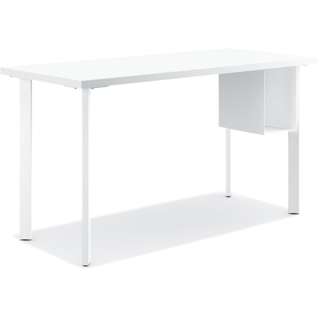 HON HONL5424LDW1PJS Coze 54inW Table Writing Desk With U-Storage, Designer White HON HONL5424LDW1PJS Coze 54inW Table Writing Desk With U-Storage, Designer White