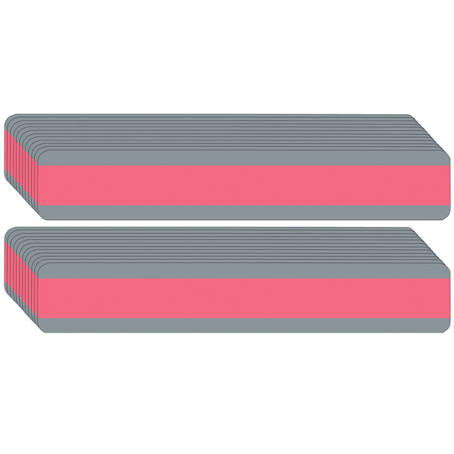 EDUCATORS RESOURCE ASH10872-24 Ashley Productions Double Wide Reading Guide Sentence Strips, 1-1/4in x 7-1/4in, Rose, Pack Of 24 Strips