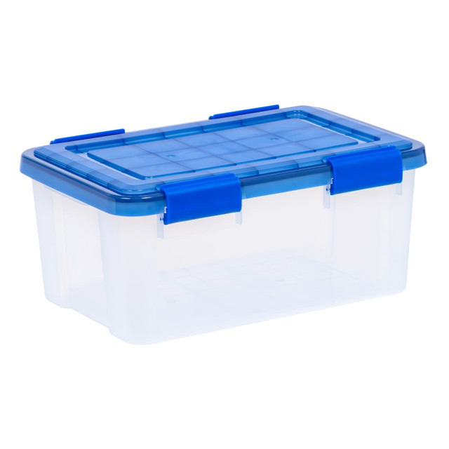 IRIS USA, INC. 500137 Iris Ultimate Weathertight Storage Boxes, 17-1/2inL x 16-3/16inW x 10-1/4inH, 19 Qt, Clear, Set Of 5 Boxes IRIS USA, INC. 500137 Iris Ultimate Weathertight Storage Boxes, 17-1/2inL x 16-3/16inW x 10-1/4inH, 19 Qt, Clear, Set Of 5 Boxes