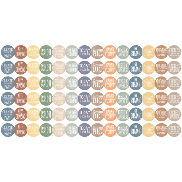 Decorate your classroom with the Teacher Created Resources Die-Cut Border Trim. The trim boasts a colorful design that looks great on windows, walls and more.  Ideal for use with bulletin boards, windows, walls and class projects.  Can be used with coordinating products (sold separately) to create a classroom theme.  Each pack has 12 pieces for a total length of 35ft of trim. Sold as 6 packs for a total of 72 pieces (210ft).