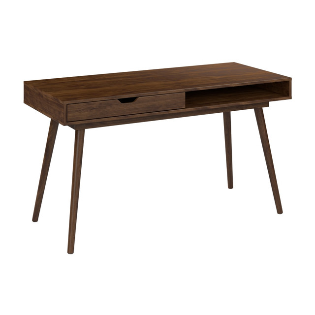 BUSH INDUSTRIES INC. NRD154DW-03 Bush Furniture Nora 54inW Writing Desk, Dark Walnut, Standard Delivery BUSH INDUSTRIES INC. NRD154DW-03 Bush Furniture Nora 54inW Writing Desk, Dark Walnut, Standard Delivery