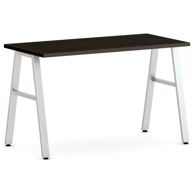 HON HONMOD205  Mod Table Writing Desk, 48inW, Java Oak/Silver