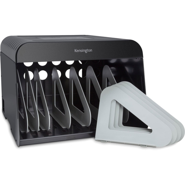 ACCO BRANDS USA, LLC K62878NA Kensington Universal AC Charge Station - Metal - Fits 14ft" Devices - Charging Cabinet ACCO BRANDS USA, LLC K62878NA Kensington Universal AC Charge Station - Metal - Fits 14ft" Devices - Charging Cabinet