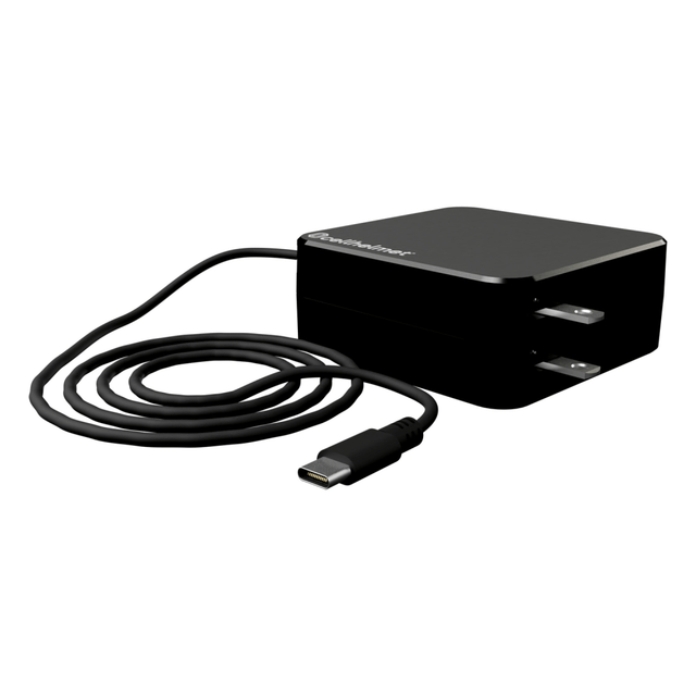 Keep your laptop fully charged virtually anywhere with this cellhelmet 100-Watt USB-C Universal Laptop Charger. The durable 9ft cord offers ample reach when you are not next to a wall outlet.  Equipped with a durable 9ft cord for ample reach.  USB-C compatible.  Built-in surge protection helps to prevent power surges.  Air travel approved.  Backed by the manufacturer"s limited lifetime warranty.