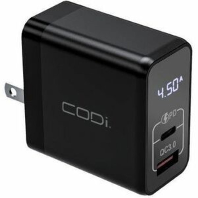 CODI ACQUISITION LLC A01104 CODi 30W Dual Port Wall Charger - USB-C & USB-A Outputs CODI ACQUISITION LLC A01104 CODi 30W Dual Port Wall Charger - USB-C & USB-A Outputs