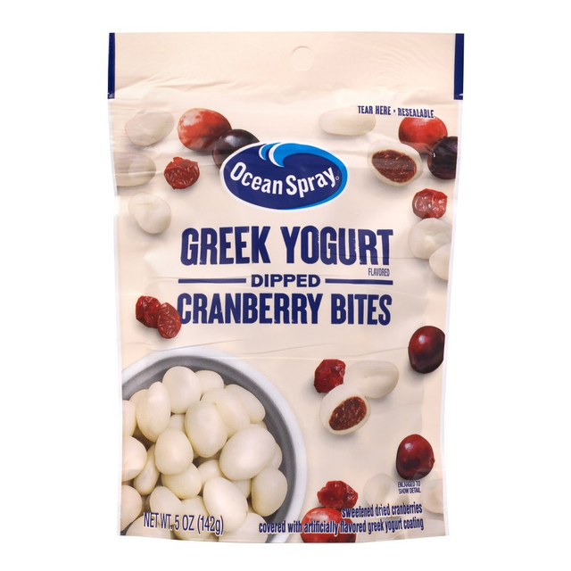 OCEAN SPRAY CRANBERRIES, INC. 00031200229656 Ocean Spray Greek Yogurt Dipped Cranberry Bites, 5.0 Oz, Pack Of 12 Bites