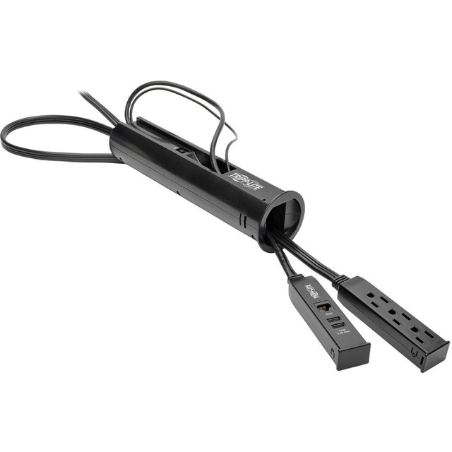 TRIPP LITE TLP310DMUSB Eaton Tripp Lite Series 3-Outlet Desktop-Grommet Surge Protector, 10 ft. Cord, 900 Joules, 2 USB Charging Ports, RJ45, Black Housing - Surge protector - 15 A - AC 120 V - output connectors: 3 - 10 ft cord - black TRIPP LITE TLP310DMUSB Eaton Tripp Lite Series 3-Outlet Desktop-Grommet Surge Protector, 10 ft. Cord, 900 Joules, 2 USB Charging Ports, RJ45, Black Housing - Surge protector - 15 A - AC 120 V - output connectors: 3 - 10 ft cord - black