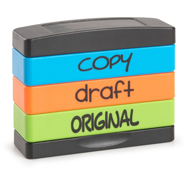 TRODAT 8801 Stamp Kit - Message Stamp - "COPY, DRAFT, ORIGINAL" - 0.63in Impression Width x 1.81in Impression Length - 50000 Impression(s) - Assorted - 1 Each TRODAT 8801 Stamp Kit - Message Stamp - "COPY, DRAFT, ORIGINAL" - 0.63in Impression Width x 1.81in Impression Length - 50000 Impression(s) - Assorted - 1 Each