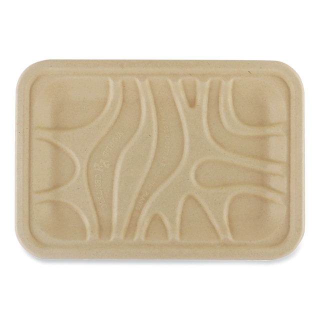 WORLD CENTRIC TR-SC-2S-LFS Fiber Trays, 5-3/4in x 8-1/4in x 5/8in, Natural Paper, Pack Of 500 Trays WORLD CENTRIC TR-SC-2S-LFS Fiber Trays, 5-3/4in x 8-1/4in x 5/8in, Natural Paper, Pack Of 500 Trays