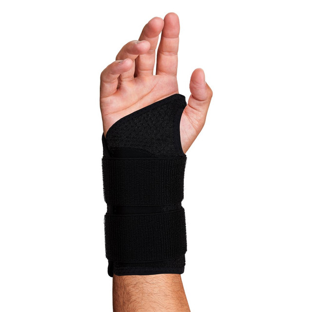 ERGODYNE CORPORATION 70154 Ergodyne ProFlex 4015 Wrist Brace Support, Double Strap, L-Right, Black ERGODYNE CORPORATION 70154 Ergodyne ProFlex 4015 Wrist Brace Support, Double Strap, L-Right, Black