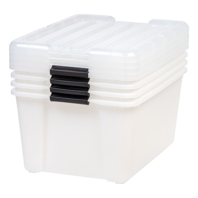 IRIS USA, INC. 585782 Iris Latching Storage Boxes, 11.25 Gallon, Pearl, Set Of 4 Boxes IRIS USA, INC. 585782 Iris Latching Storage Boxes, 11.25 Gallon, Pearl, Set Of 4 Boxes