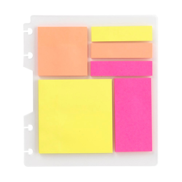 OFFICE DEPOT TULSTKYNOTE-6PK TUL Discbound Bright Sticky Note Pads, Assorted Colors, 25 Sheets Per Pad, 1 Dashboard of 6 Assorted Pads