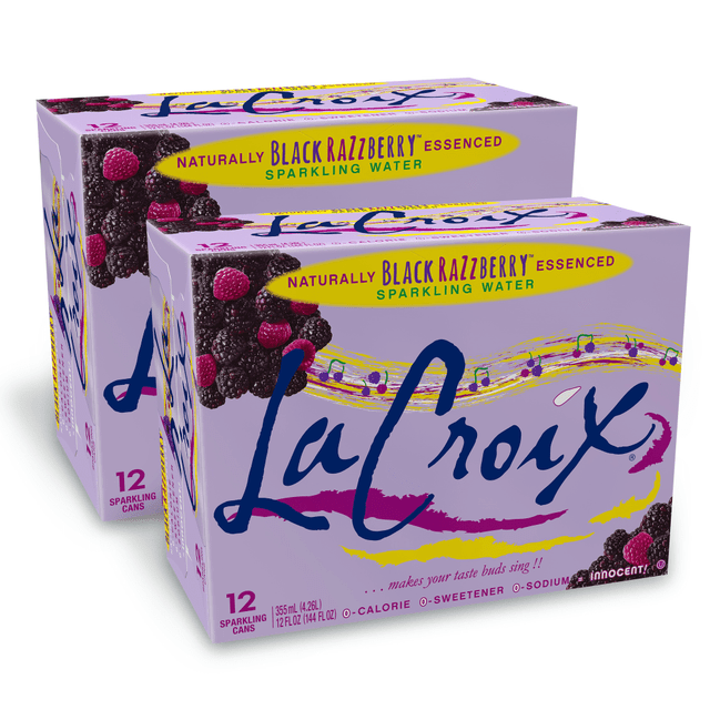 WINTER BROOK CORPORATION 15021760 LaCroix Sparkling Water Cans, Black Razzberry, 12 Oz, Case Of 24 Cans