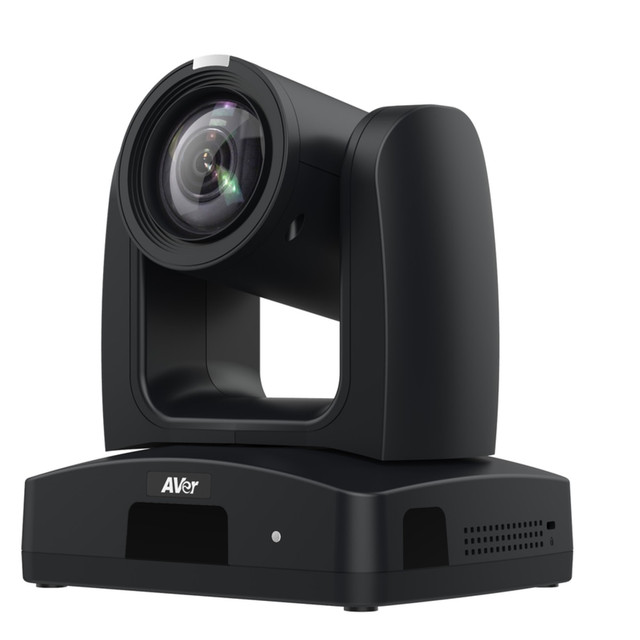 Record crisp videos for trainings, lectures and social media websites with the AVer TR333V2 Video Conference Camera. This dynamic camera records in 4K resolution for high-quality picture, while 30x optical zoom keeps you in frame.  Delivers professional-grade lectures, trainings and videos for streaming.  Powerful 8MP camera has a 4K resolution.  Offers 30X optical zoom.  Advanced artificial intelligence (AI) technology allows you to track your speaker (full or half body) or pre-set shoot zone without a dedicated camera operator.  Connection options from 3G-SDI/HDMI/IP/USB output, PoE+, Visca control and compatibility with all popular video platforms.  Includes a ceiling mount.  Sleek black design.