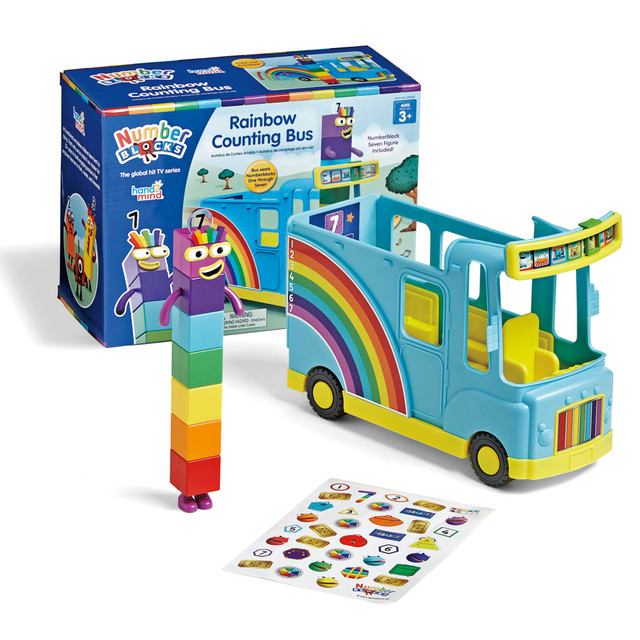 LEARNING RESOURCES, INC. HTM96092 Hand2Mind Numberblocks Rainbow Counting Bus, Multicolor, Grades Pre-K - 1