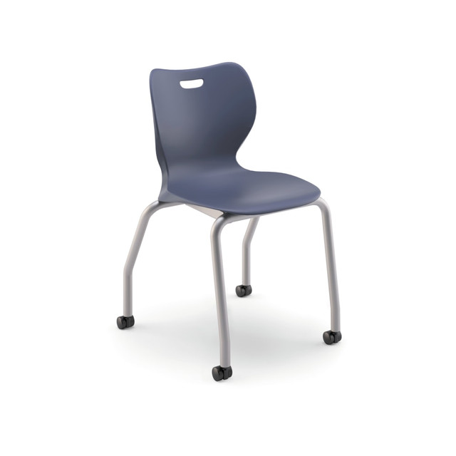 HNI CORPORATION HONSL4L18CREP HON SmartLink 4-Leg Plastic Stackable Chairs, Regatta/Platinum, Set Of 4 Chairs HNI CORPORATION HONSL4L18CREP HON SmartLink 4-Leg Plastic Stackable Chairs, Regatta/Platinum, Set Of 4 Chairs