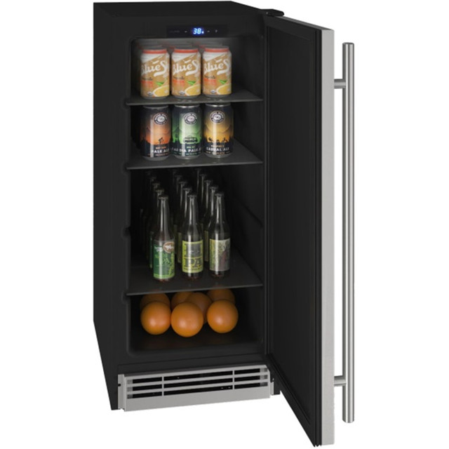 U-LINE CORPORATION UHRE115-IS01A U-Line 3.1 Cu. Ft. Compact Refrigerator, Wood Grain