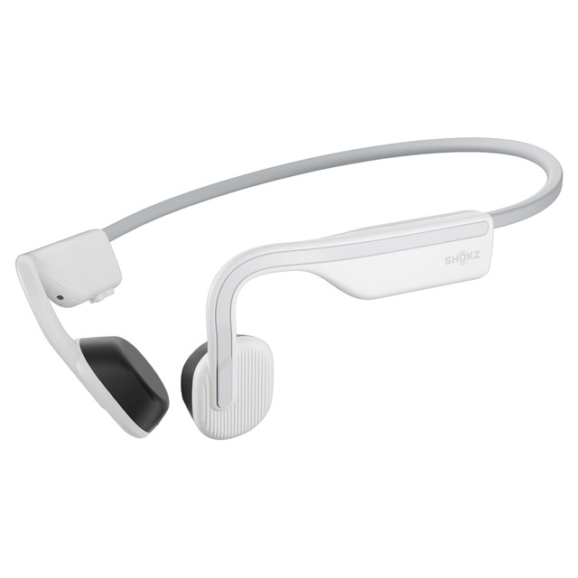 AFTERSHOKZ LLC S661-ST-WT-US Shokz OpenMove Bone-Conduction Open-Ear Lifestyle Headphones With Microphones, White AFTERSHOKZ LLC S661-ST-WT-US Shokz OpenMove Bone-Conduction Open-Ear Lifestyle Headphones With Microphones, White