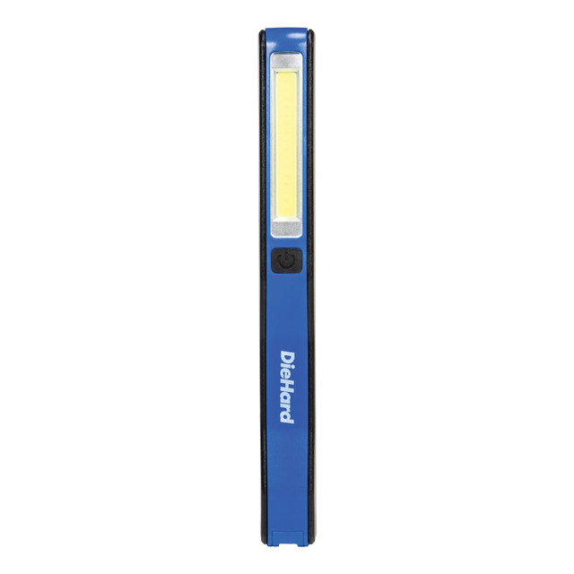 DORCY INTERNATIONAL INC. 41-6641 DieHard 200-Lumen Water-Resistant COB LED Rechargeable Pen Light with Clip, 7-5/16in x 13/16in, Blue