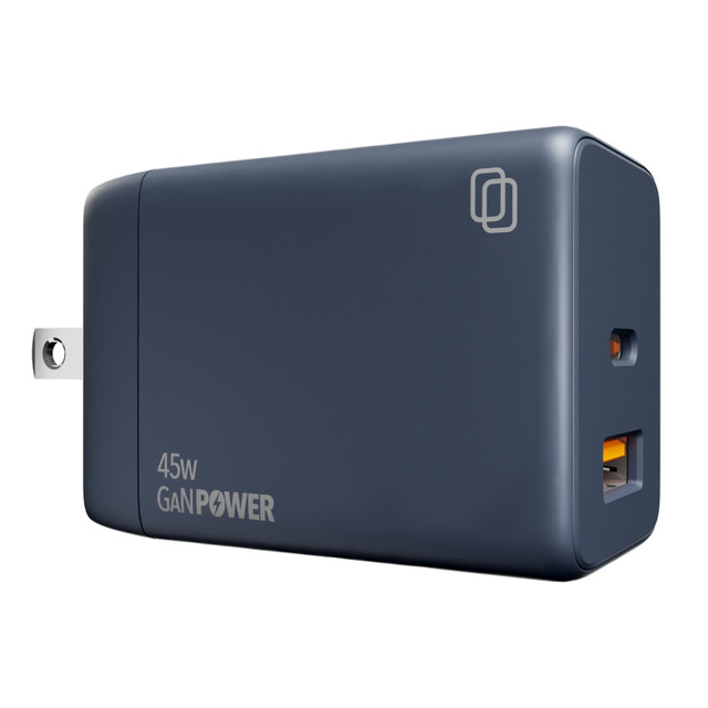 CELLHELMET PB-220 Dual-Port 45-Watt USB-C And USB-A GaN Wall Charger, Gray, PB-220 CELLHELMET PB-220 Dual-Port 45-Watt USB-C And USB-A GaN Wall Charger, Gray, PB-220