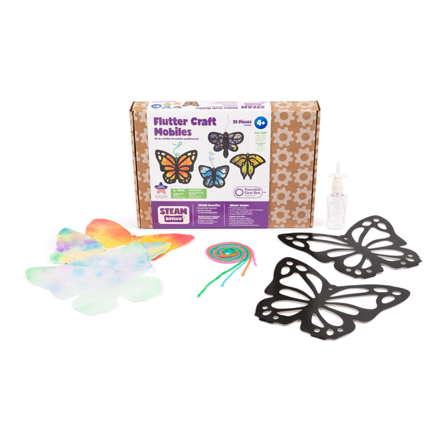 INCREDIBLE NOVELTIES INC R-20312 Roylco Flutter Craft Mobiles, 21 Pieces