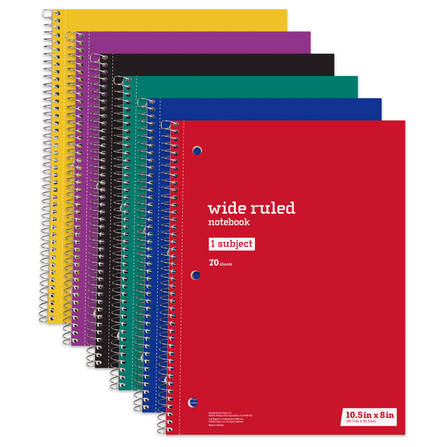 Great for all of your office or classroom needs.  Perforated for easy page removal.  Sturdy chipboard backing and spiral binding.