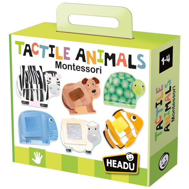 HEADU USA LLC HDUIT20188 Headu Tactile Montessori Puzzles, Animals, Pre-K, Set Of 6 Puzzles HEADU USA LLC HDUIT20188 Headu Tactile Montessori Puzzles, Animals, Pre-K, Set Of 6 Puzzles