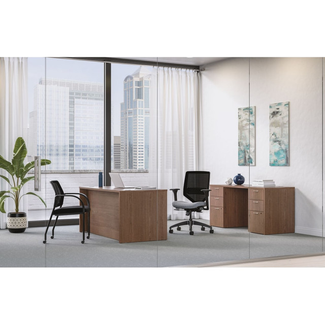 HON HON6090EX4BFSE Mod 60inW Executive Workstation Computer Desk And Credenza With Storage, Sepia Walnut HON HON6090EX4BFSE Mod 60inW Executive Workstation Computer Desk And Credenza With Storage, Sepia Walnut