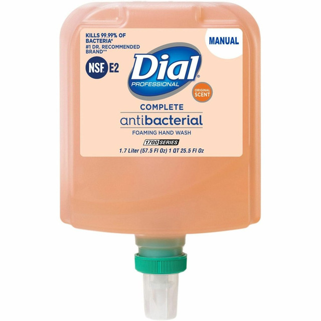 THE DIAL CORPORATION 19723 Dial Antibacterial Foaming Hand Wash - Original Scent - 1.80 quart - Hand - Antibacterial - Orange - 1 Each THE DIAL CORPORATION 19723 Dial Antibacterial Foaming Hand Wash - Original Scent - 1.80 quart - Hand - Antibacterial - Orange - 1 Each