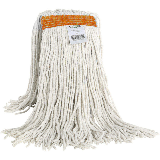 GLOBE COMMERCIAL PRODUCTS INC 3094EA Globe Commercial Products Cotton Wet Mop Refill, 20 Oz, White GLOBE COMMERCIAL PRODUCTS INC 3094EA Globe Commercial Products Cotton Wet Mop Refill, 20 Oz, White