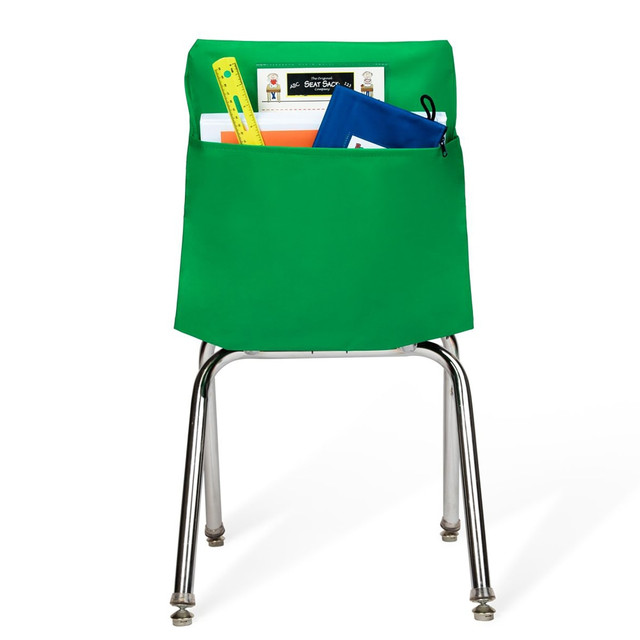 VICTOR TECHNOLOGY 17192 Victor Seat Sack Chair Cover Classroom Pack, 17in x 1/2in, Green, Pack Of 25 Covers